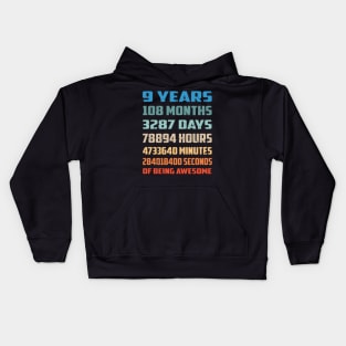 Funny 9 Years Birthday Kids Hoodie